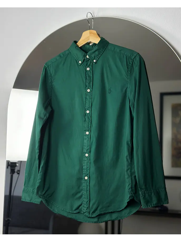Camisa verde algodón  1