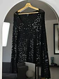 Chaleco negro con lentejuelas - Miniatura 1