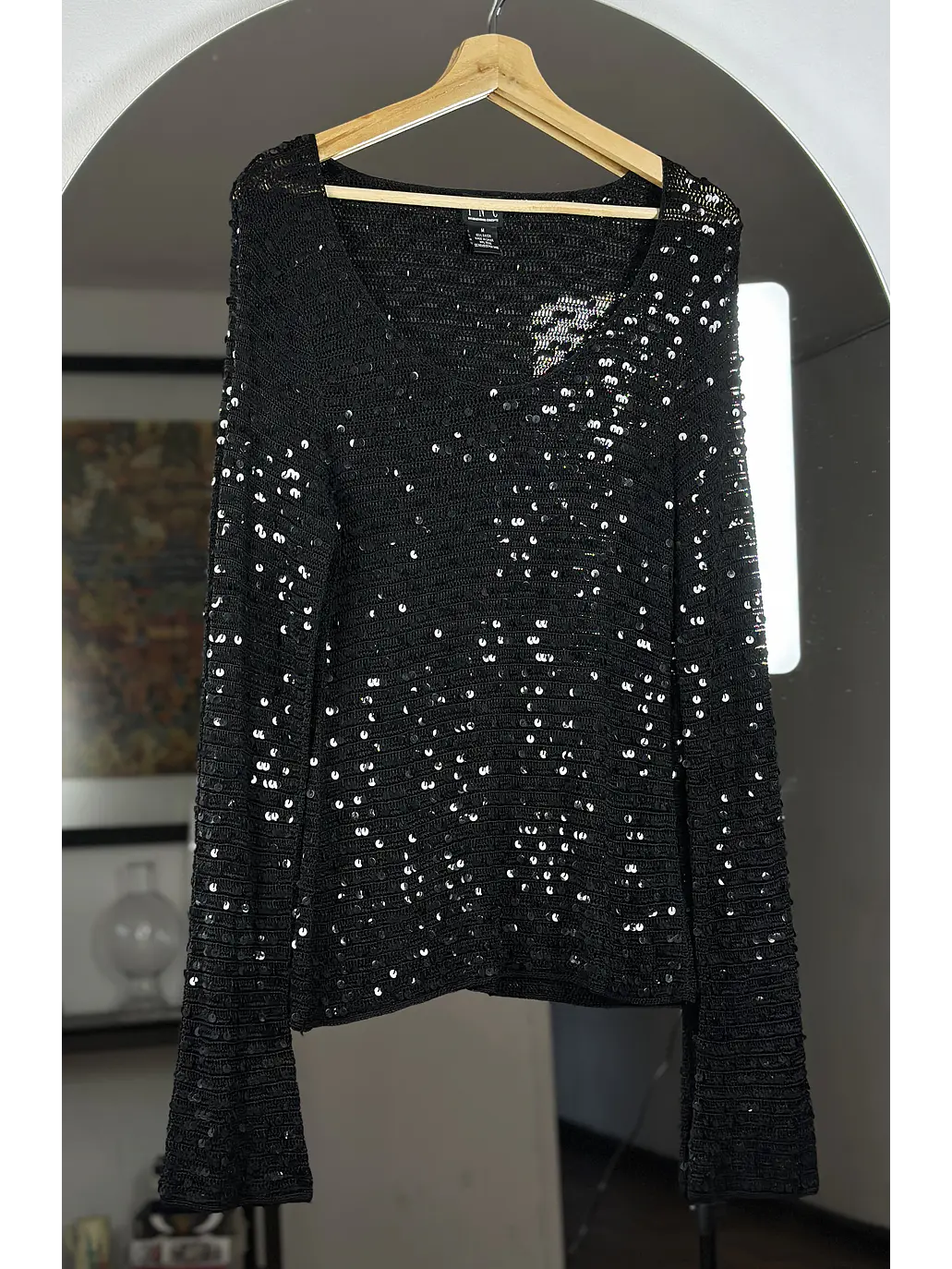 Chaleco negro con lentejuelas 4
