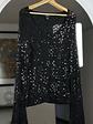 Chaleco negro con lentejuelas - Miniatura 4