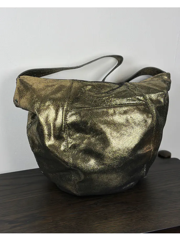Bolso metalizado de cuero 7