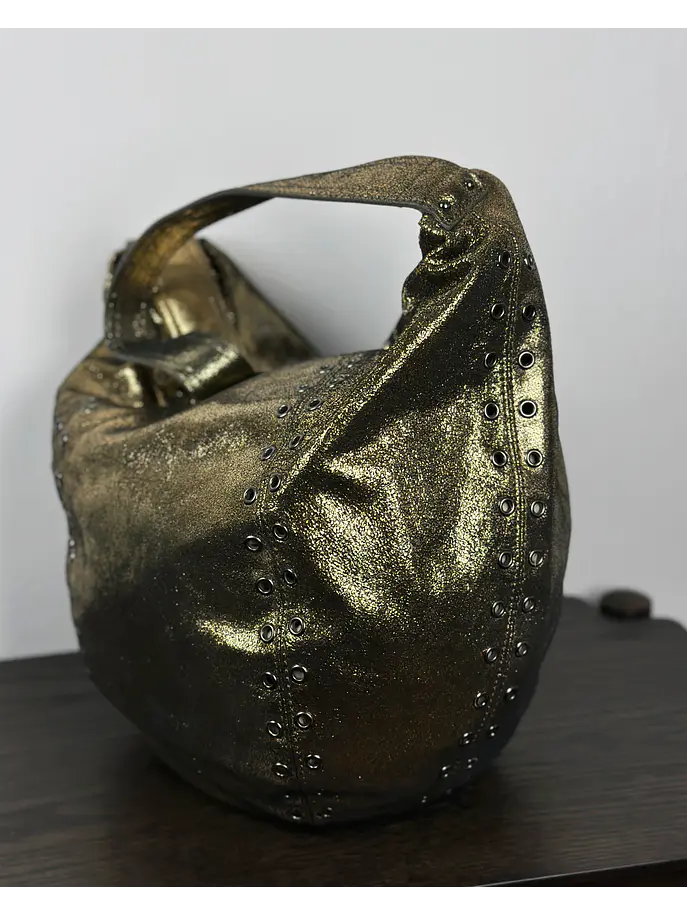 Bolso metalizado de cuero 4