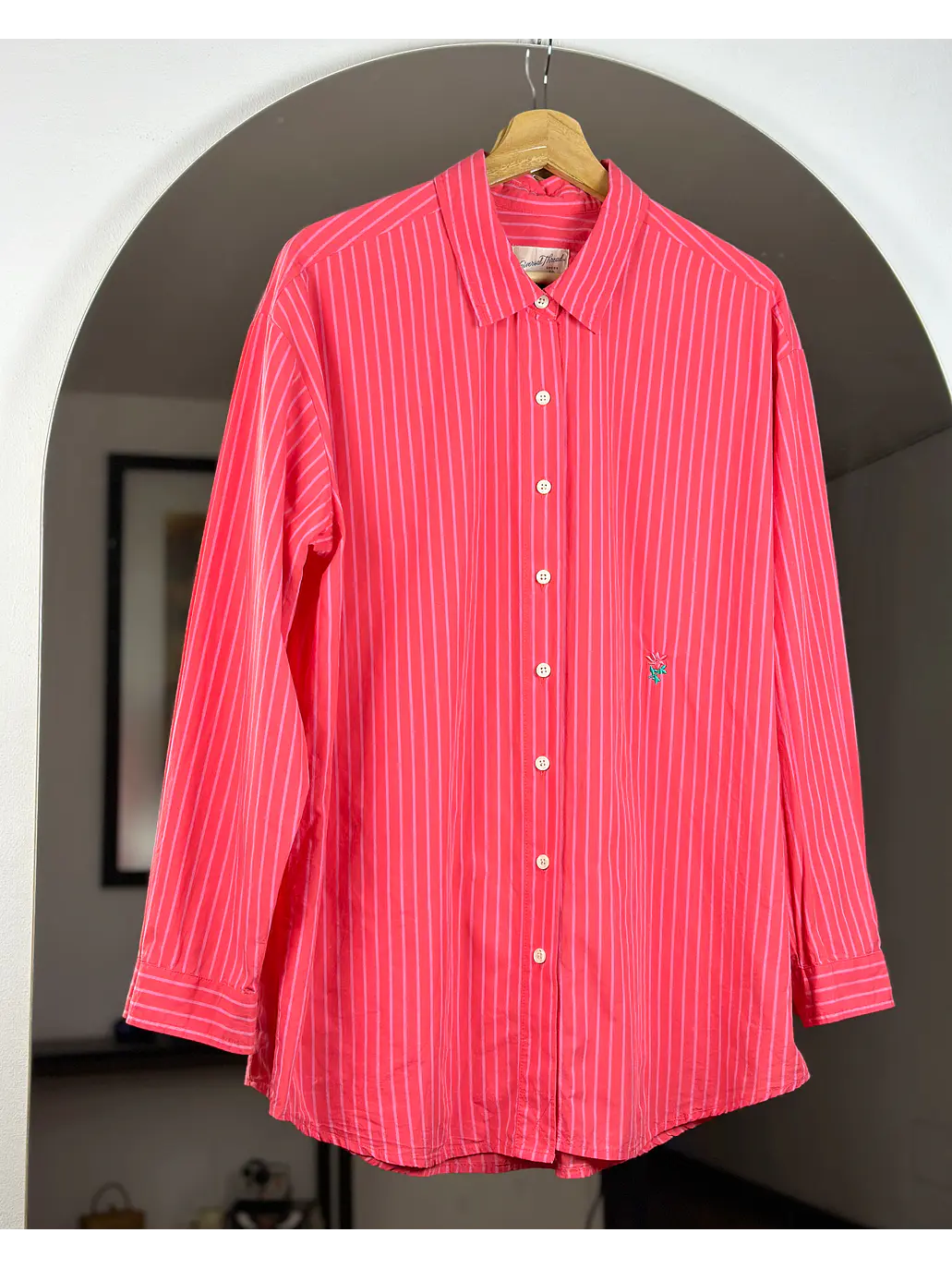Camisa fucsia rayada 1