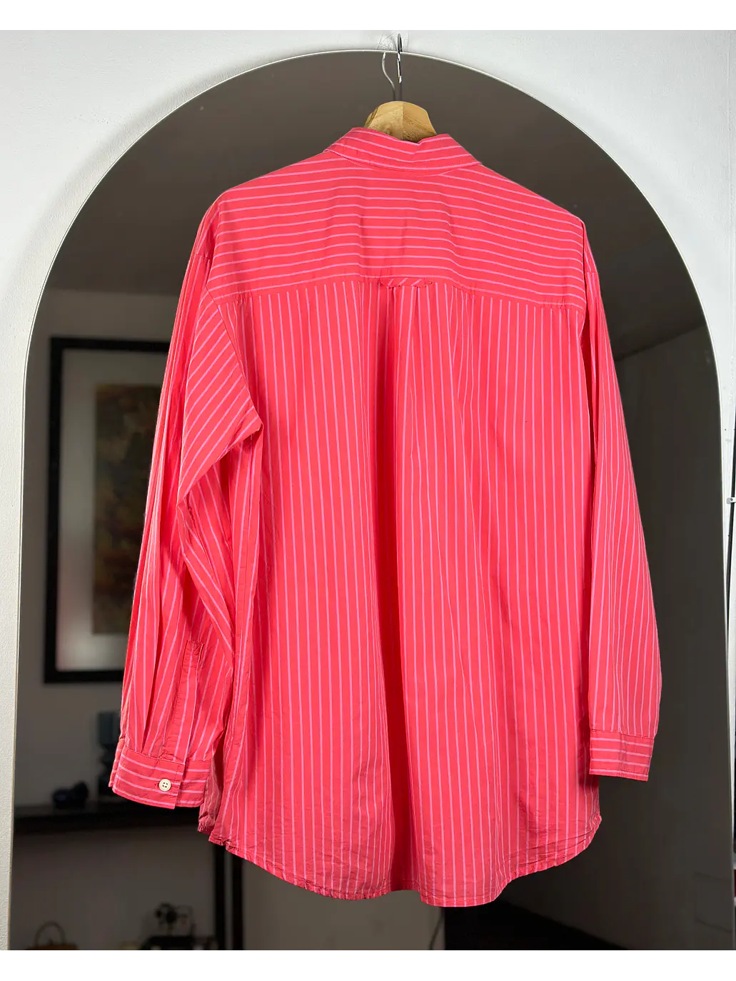 Camisa fucsia rayada 3