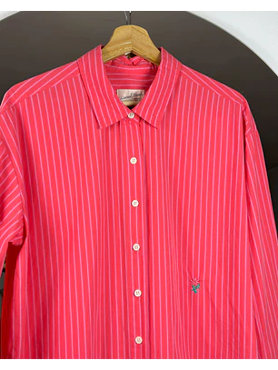 Camisa fucsia rayada