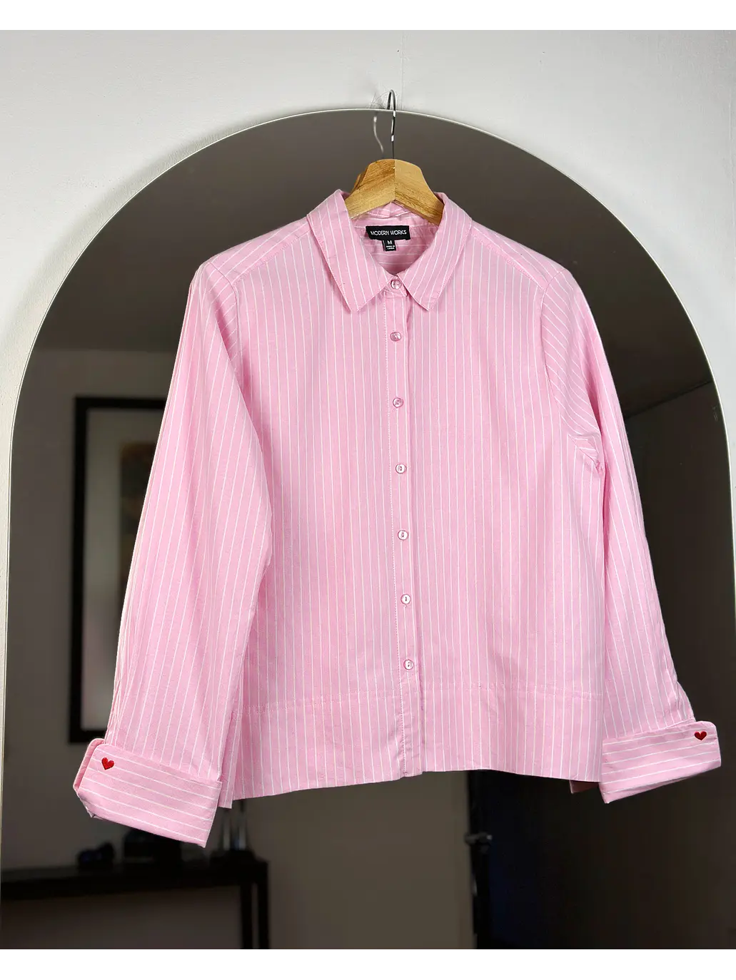 Camisa rosada rayada  1
