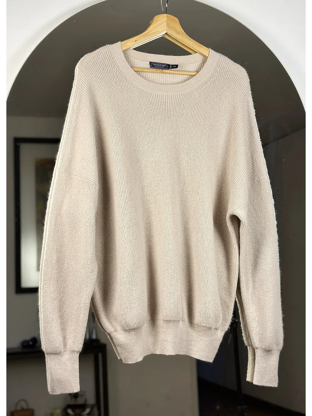 Chaleco lana beige 1
