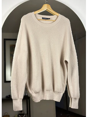 Chaleco lana beige