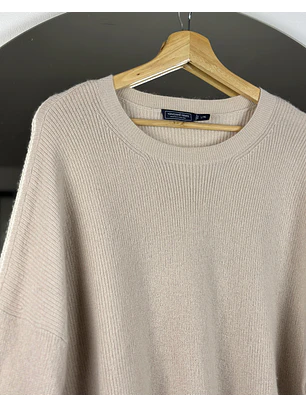 Chaleco lana beige