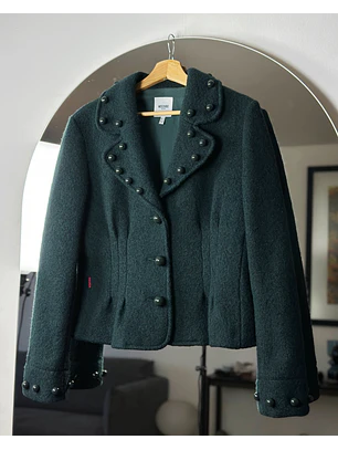 Blazer de lana verde