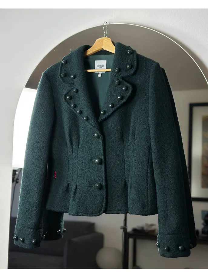 Blazer de lana verde 1