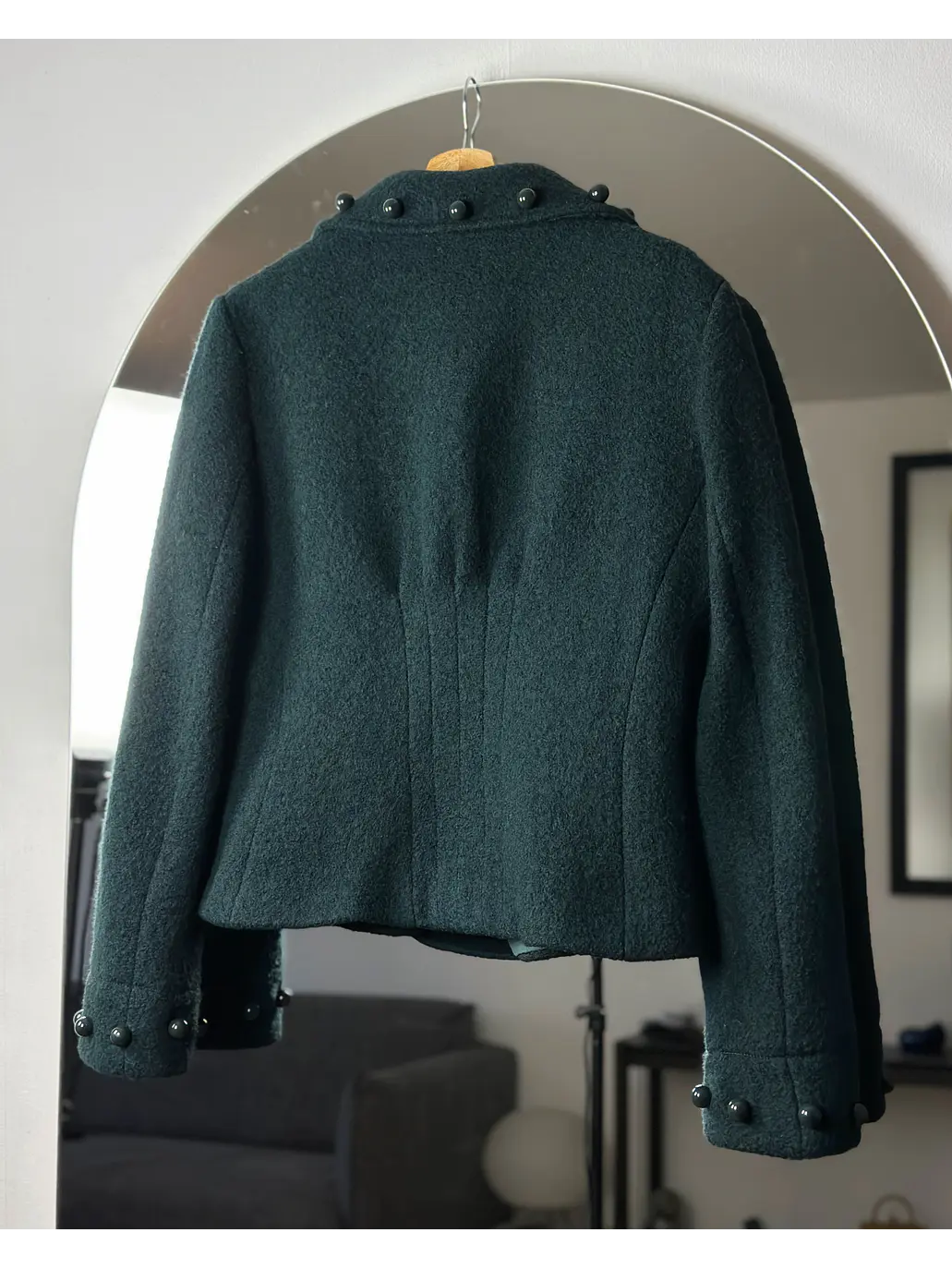 Blazer de lana verde 6