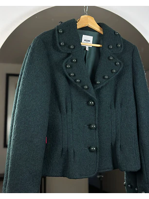 Blazer de lana verde
