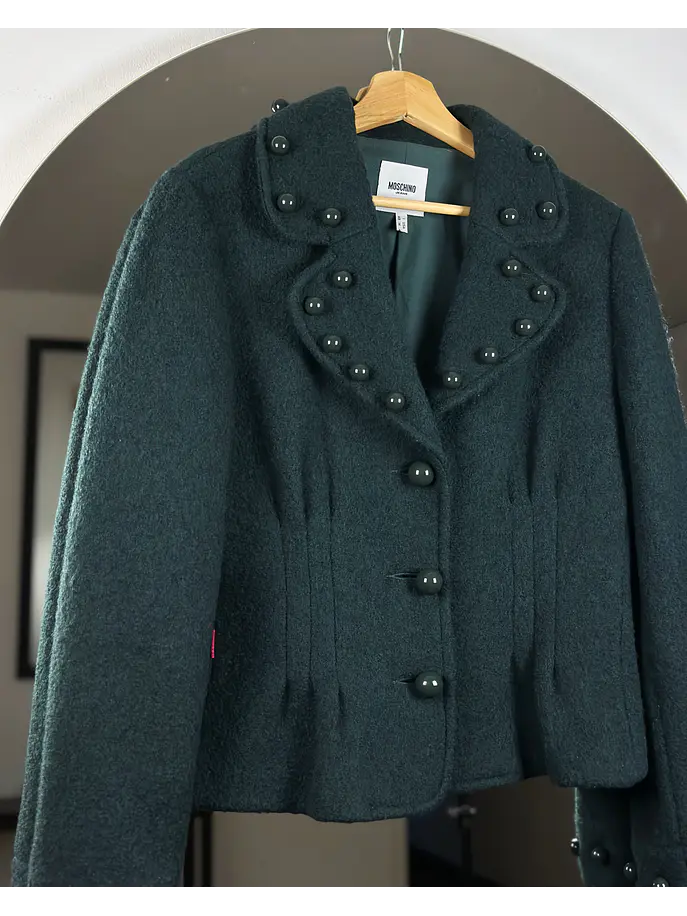 Blazer de lana verde 2