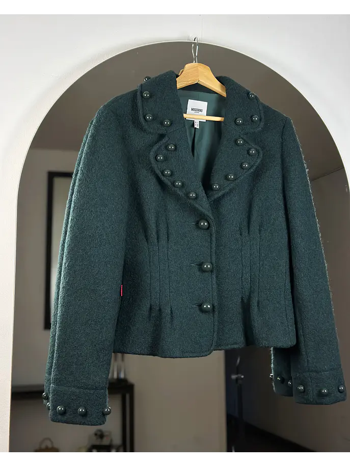 Blazer de lana verde 4