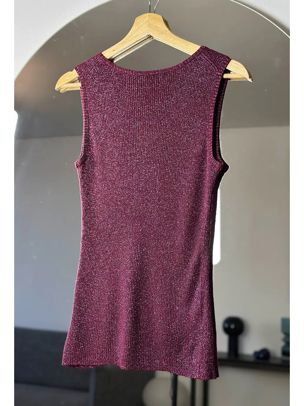 Top fucsia brillos 2