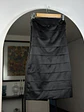 Vestido strapless negro satinado - Miniatura 1