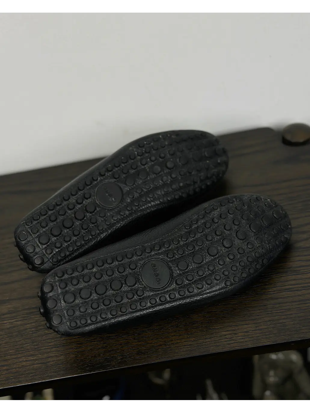 Mocasín negro de cuero  7
