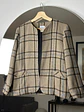 Blazer cuadrillé beige - Miniatura 1