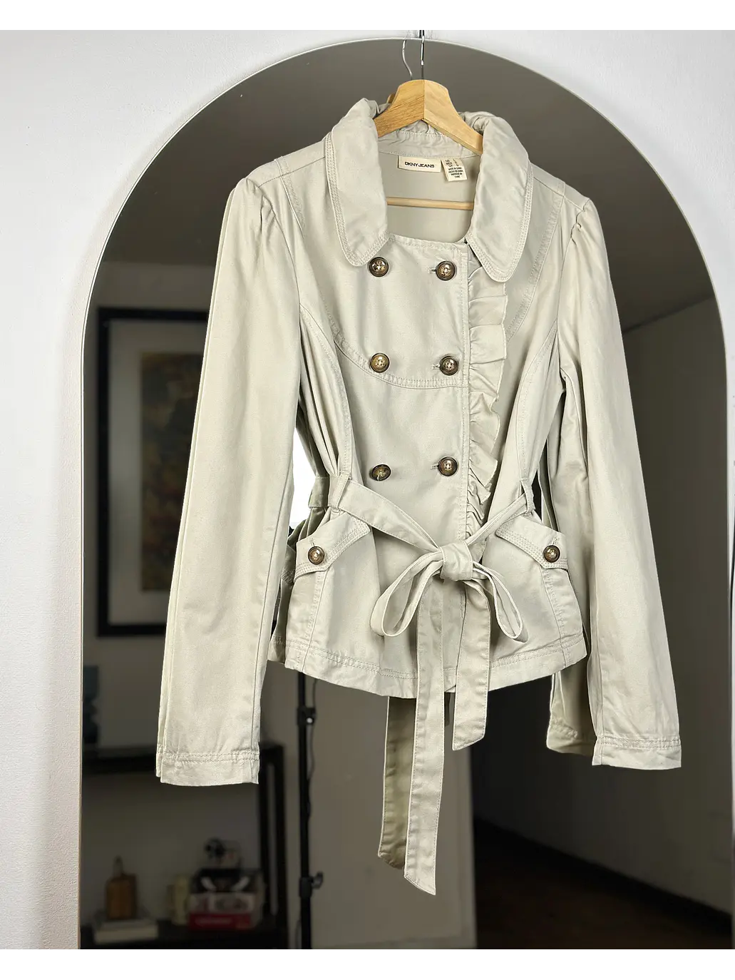 Trench corto beige  5