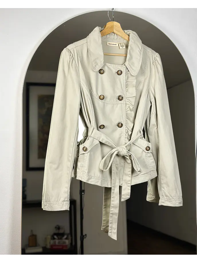 Trench corto beige  5