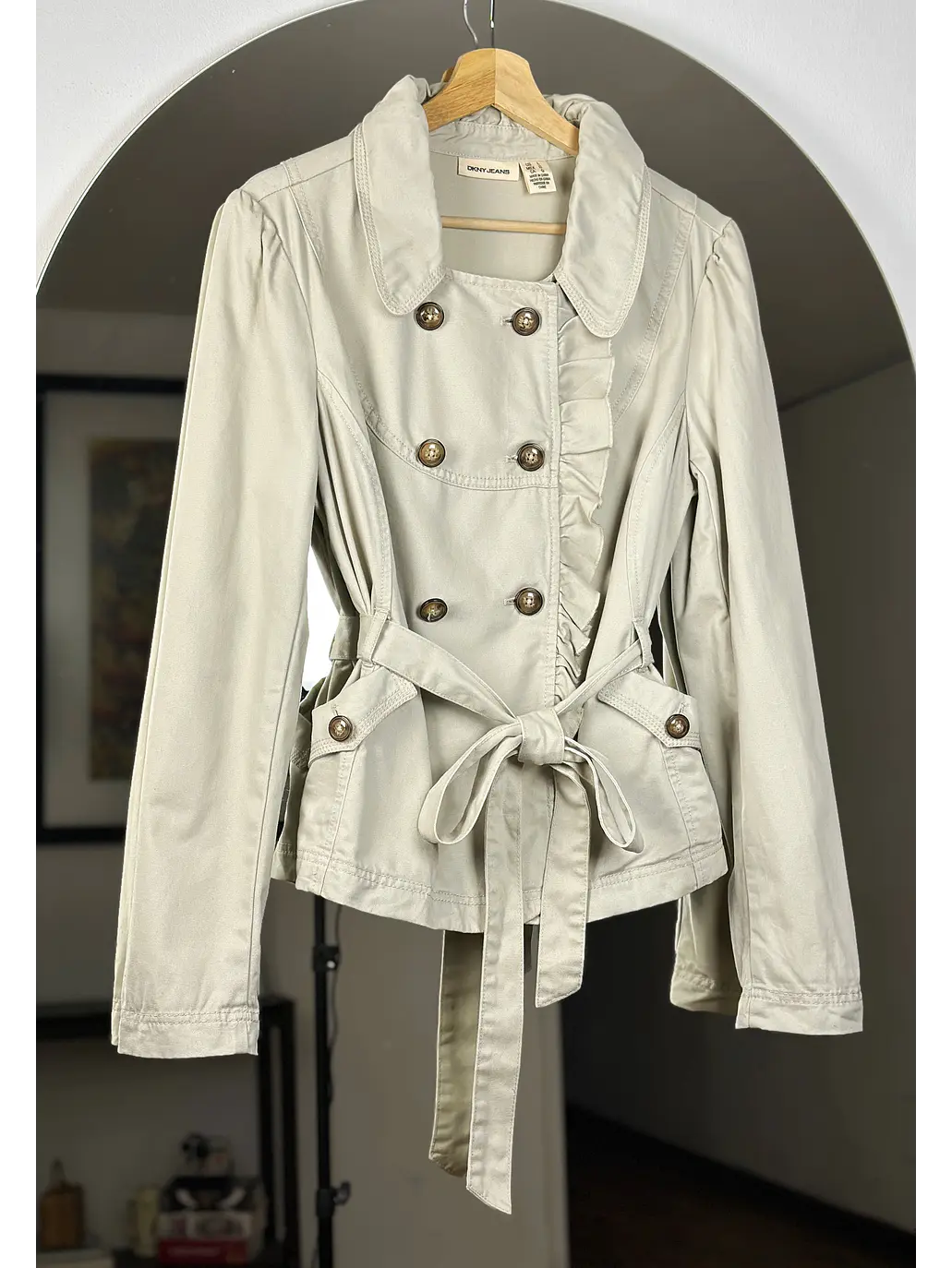 Trench corto beige  1