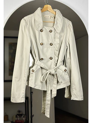 Trench corto beige 