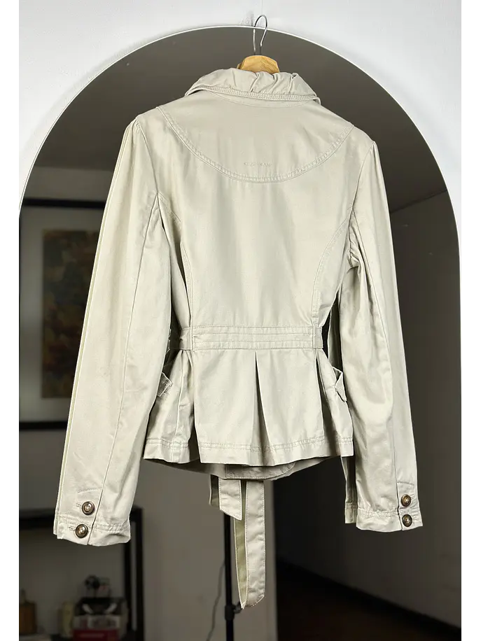 Trench corto beige  3