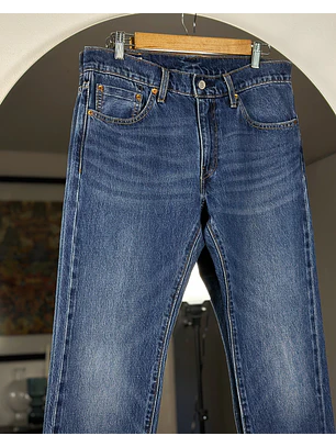 Jeans azul lavado recto