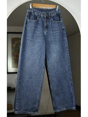 Jeans azul wide leg
