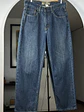 Jeans azul tiro alto - Miniatura 1