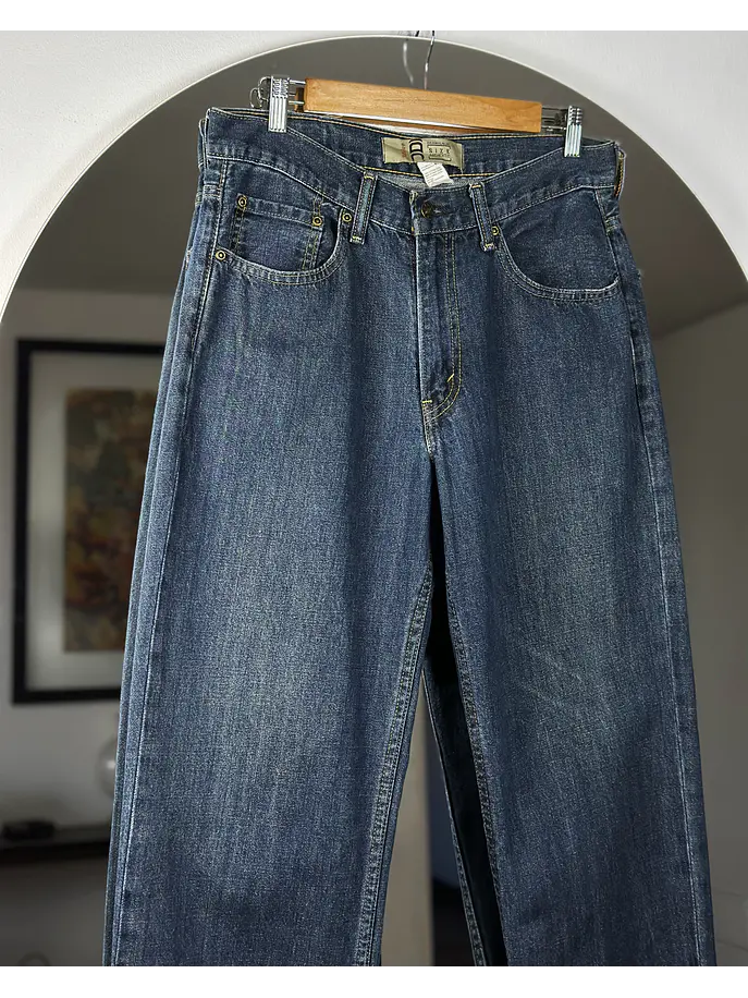 Jeans azul tiro alto 2