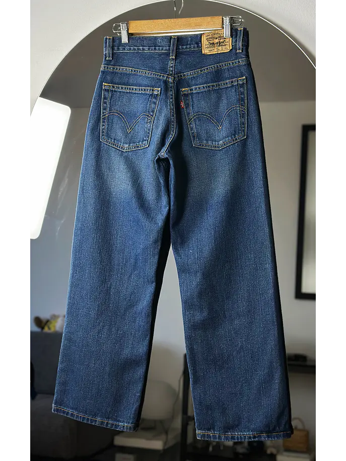 Jeans azul lavado recto 4