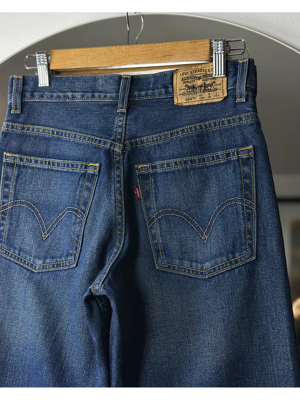 Jeans azul lavado recto 5