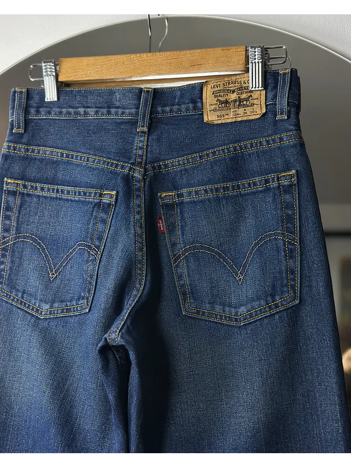 Jeans azul lavado recto 5