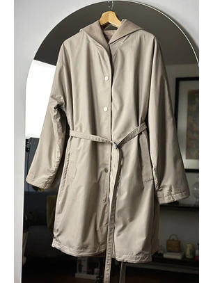 Abrigo beige reversible