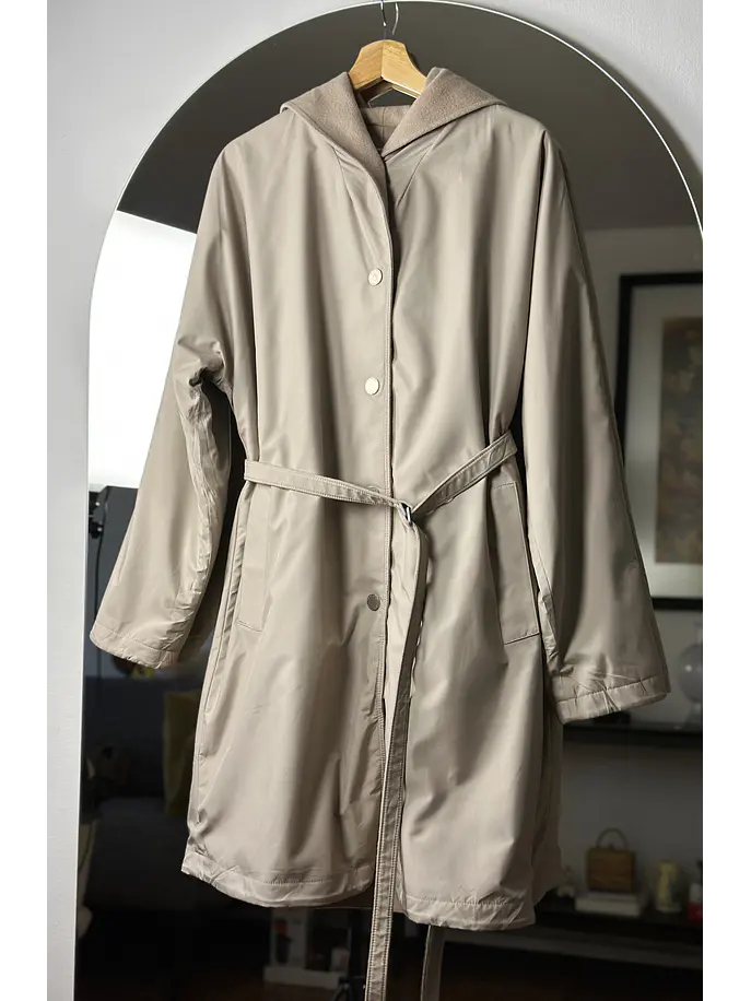 Abrigo beige reversible 1