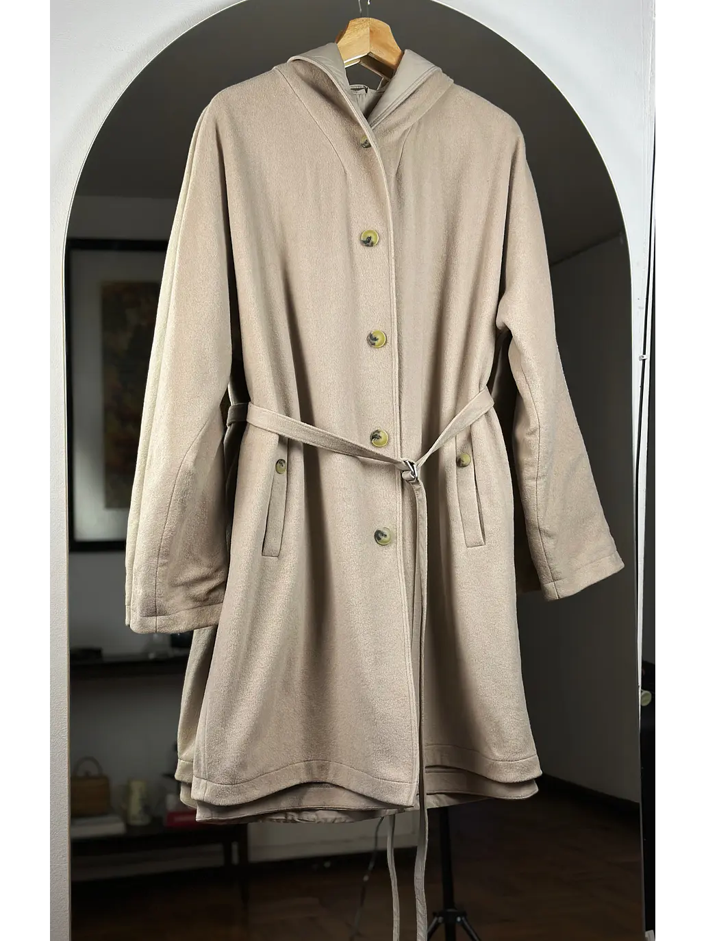 Abrigo beige reversible 7