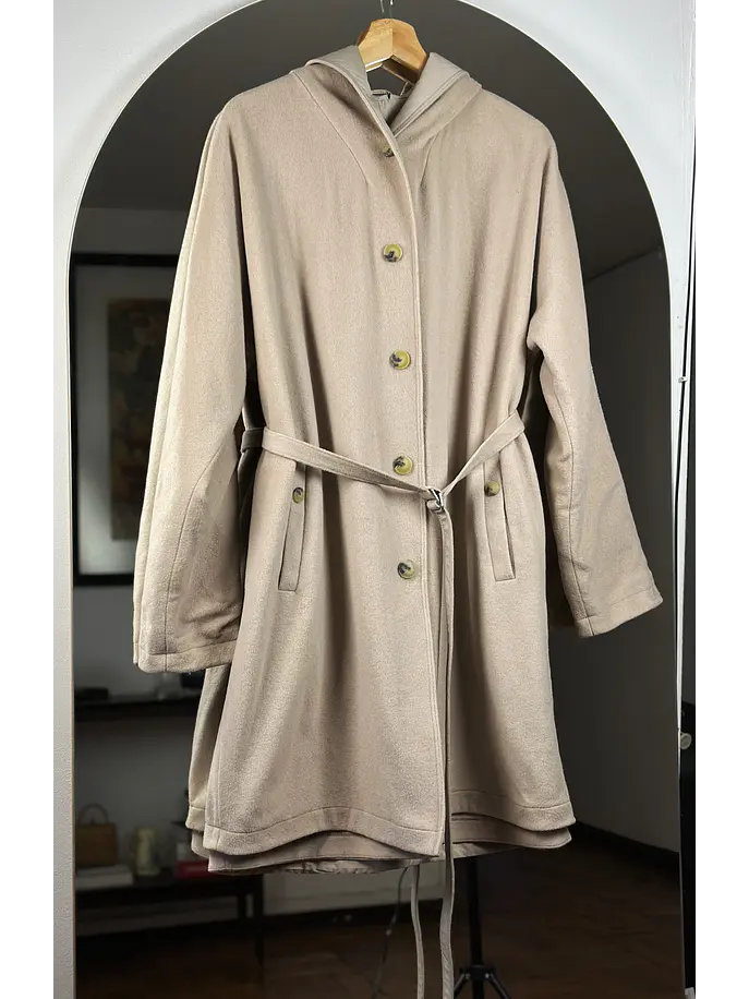 Abrigo beige reversible 7