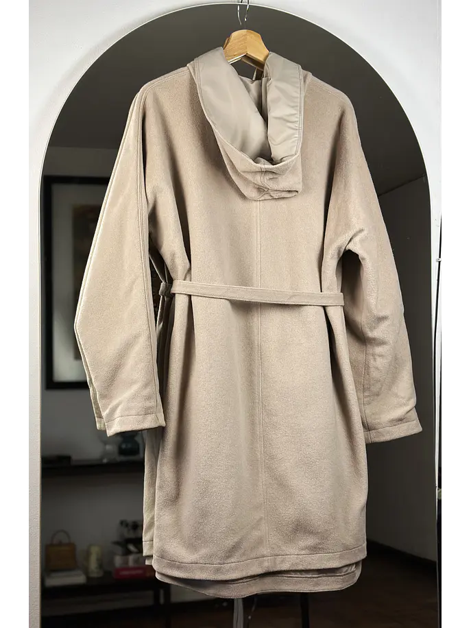 Abrigo beige reversible 8