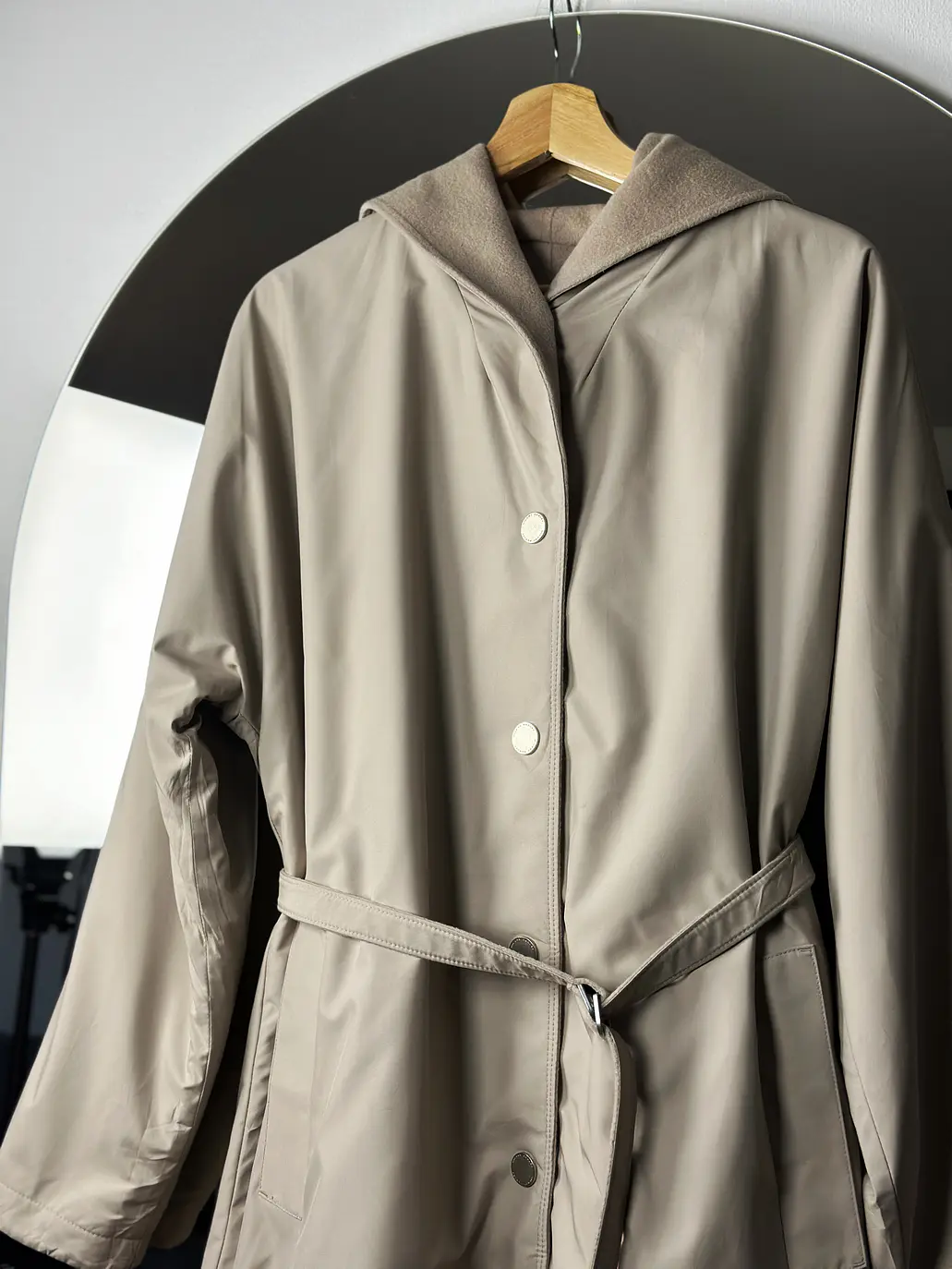 Abrigo beige reversible 2