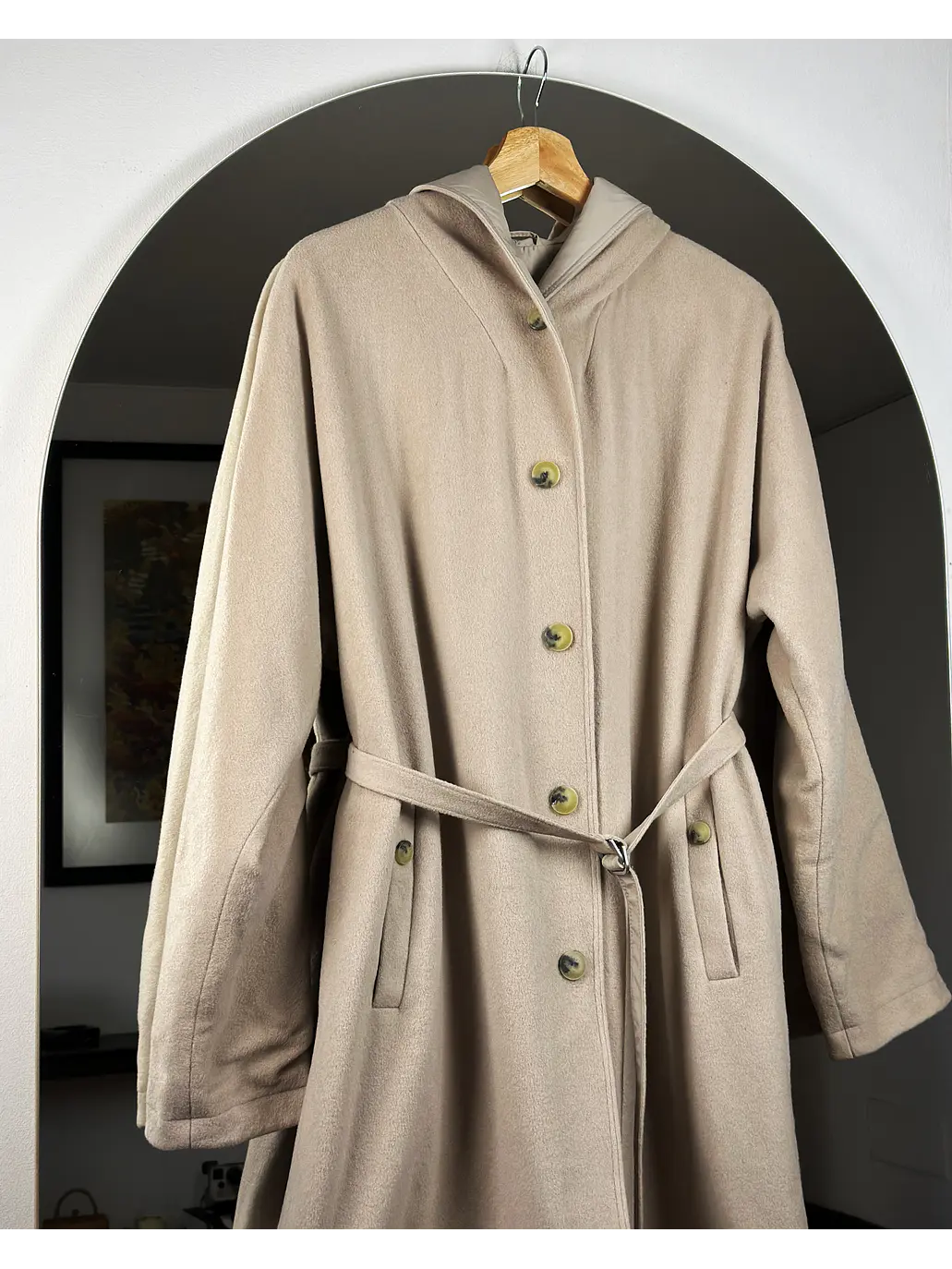Abrigo beige reversible 6
