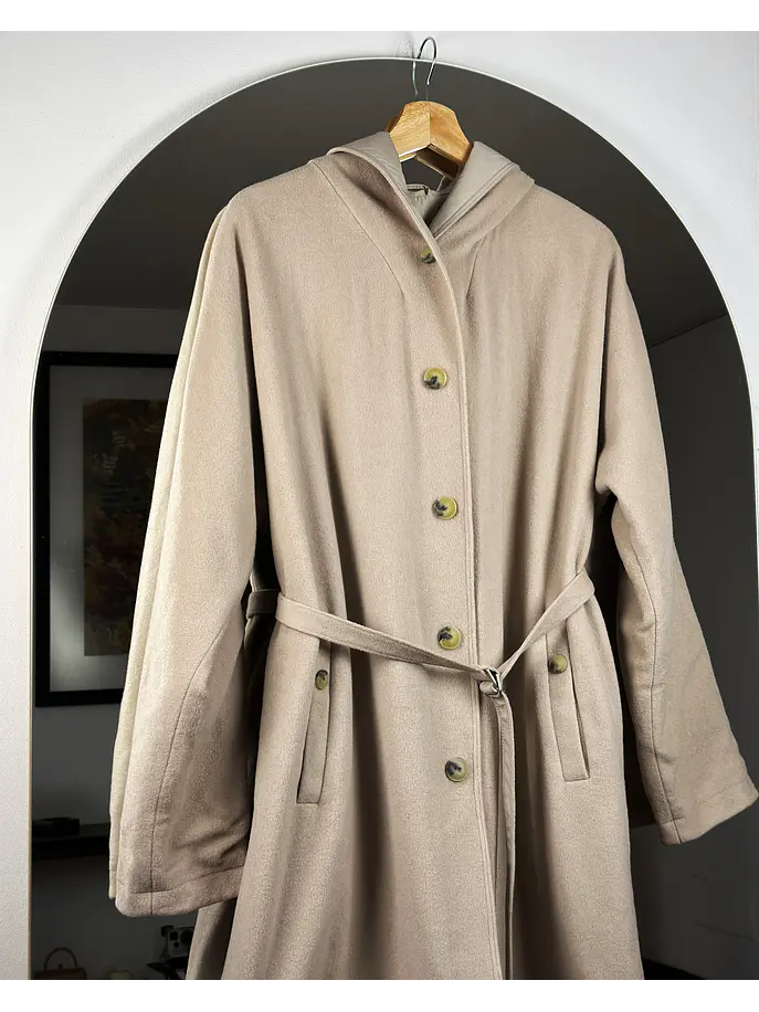 Abrigo beige reversible 6