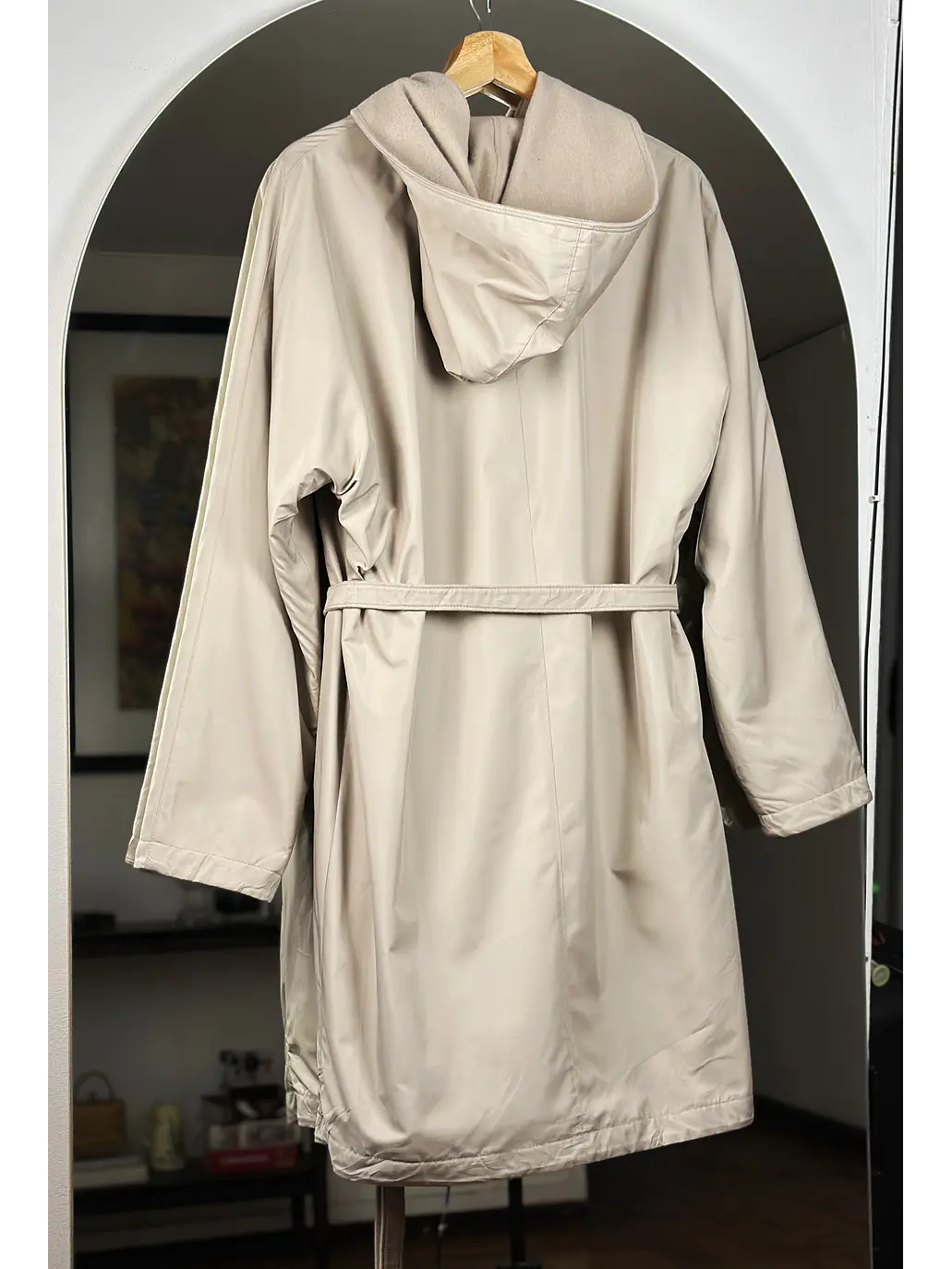 Abrigo beige reversible 5