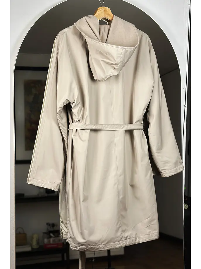 Abrigo beige reversible 5