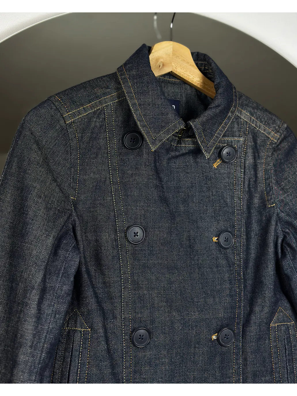 Chaqueta de mezclilla azul 4