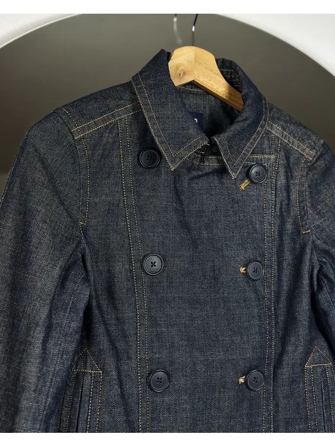 Chaqueta de mezclilla azul 4