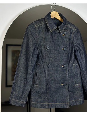 Chaqueta de mezclilla azul