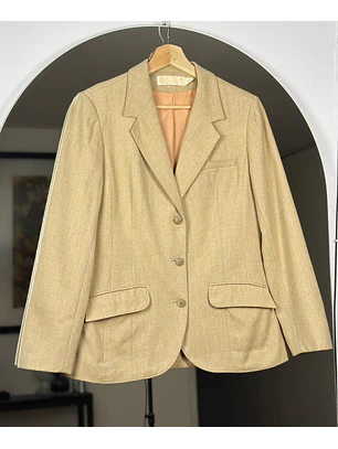 Blazer de lana beige