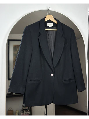 Blazer negro de lana